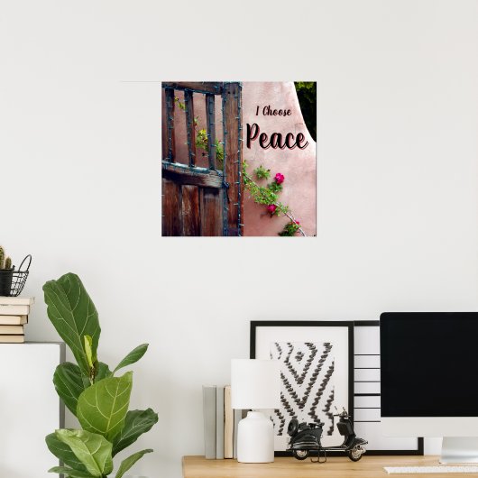 I Choose Peace Square Poster (Thuiskantoor)