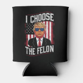 I Choose The Felon Funny Trump US Election Blikjeskoeler (Voorkant)
