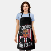 I Choose The Felon Funny Trump US Election Schort (Gedragen)