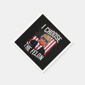 I Choose The Felon Funny Trump US Election Servet (Hoek)