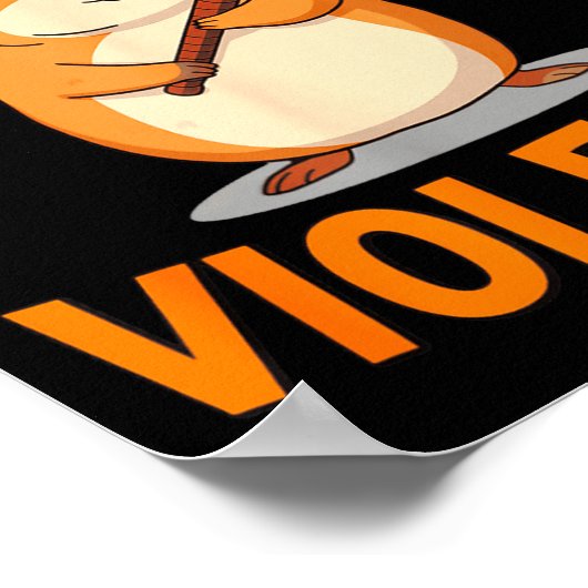 I Choose Violence Funny Hamster Graphic  Poster (Hoek)