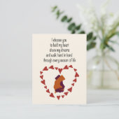 I Choose You Valentine Postcard Feestdagenkaart (Staand voorkant)