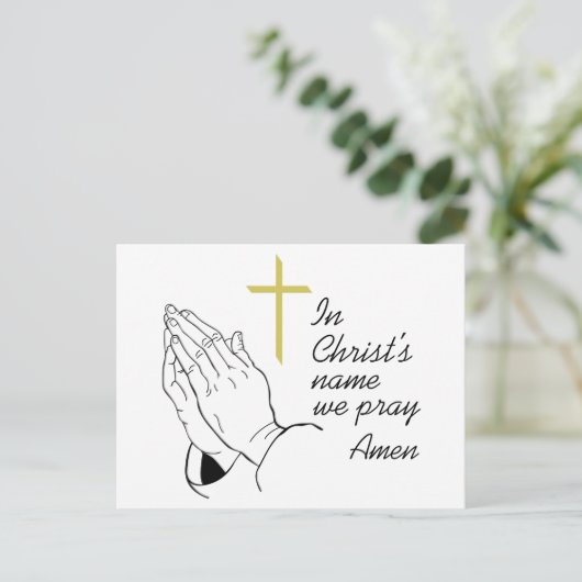 I Christus's naam Briefkaart (Staand voorkant)