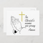 I Christus's naam Briefkaart (Voorkant / Achterkant)