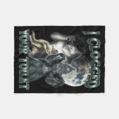 I Clogged Your Toilet Funny Alpha Wolf Meme  Fleece Deken (Voorkant (Horizontaal))