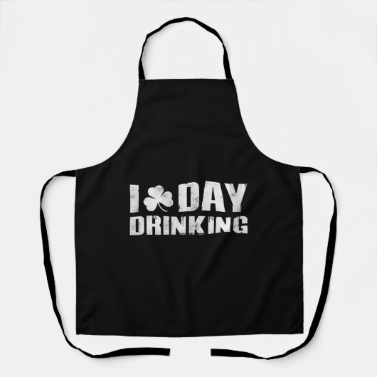 I Clover Day Drink St Patrick's Day Schort (Voorkant)