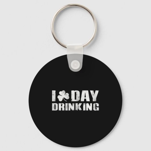 I Clover Day Drink St Patrick's Day Sleutelhanger (Voorkant)