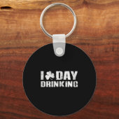 I Clover Day Drink St Patrick's Day Sleutelhanger (Voorkant)