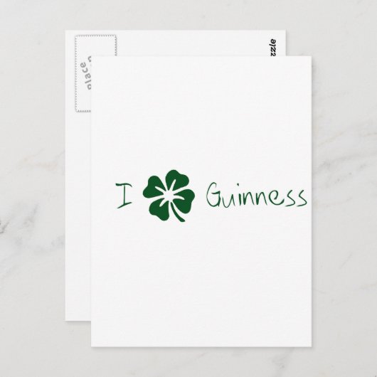 I Clover Guinness Briefkaart (Voorkant / Achterkant)