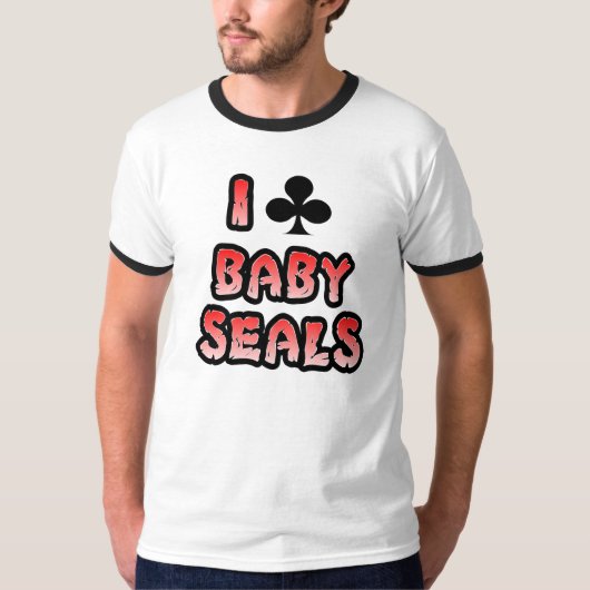 I "CLUB" BABY SEALS T-SHIRT (Voorkant)