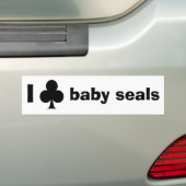 I club baby zegels bumpersticker (Op auto)