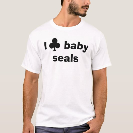 I club baby zegels t-shirt (Voorkant)