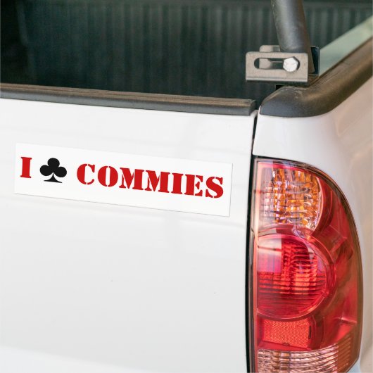 I Club Commies Bumpersticker (Op Truck)