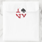 I Club NY Ronde Sticker (Tas)