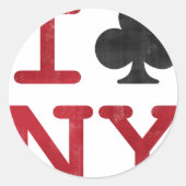 I Club NY Ronde Sticker (Voorkant)