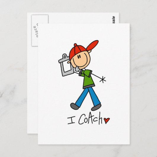 I Coach T-shirts en cadeaus Briefkaart (Voorkant / Achterkant)