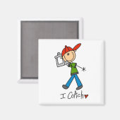 I Coach T-shirts en geschenken Magneet (Voorkant / Achterkant)