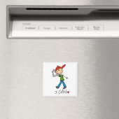 I Coach T-shirts en geschenken Magneet (Insitu (Vaatwasser))