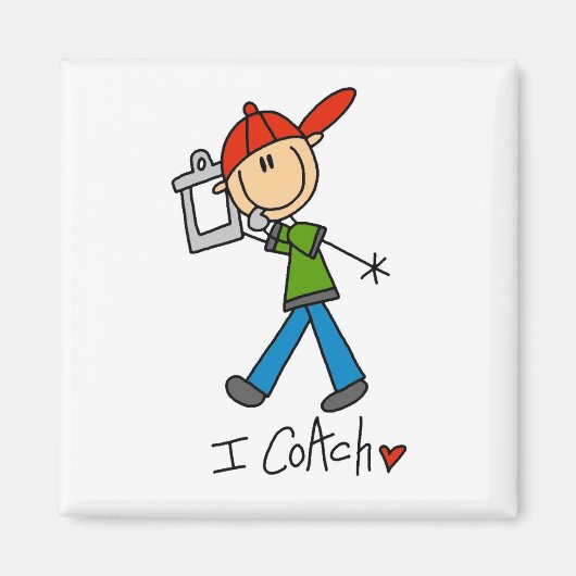 I Coach T-shirts en geschenken Magneet (Voorkant)