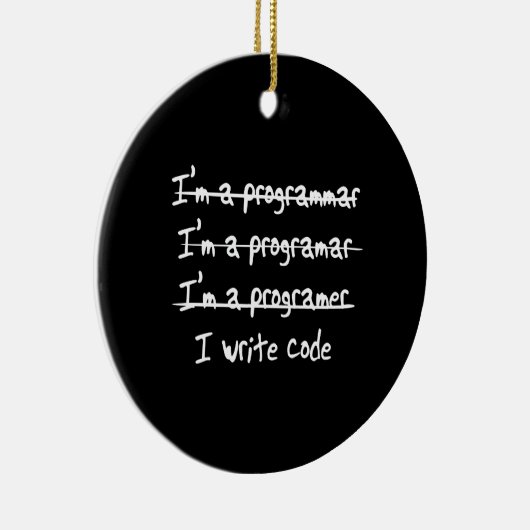 I Code schrijven Keramisch Ornament (Rechts)