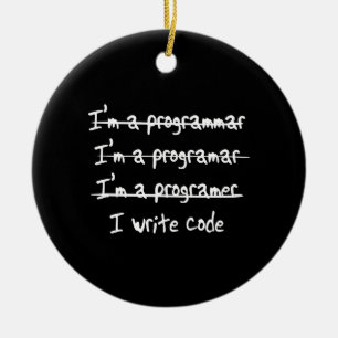 I Code schrijven Keramisch Ornament