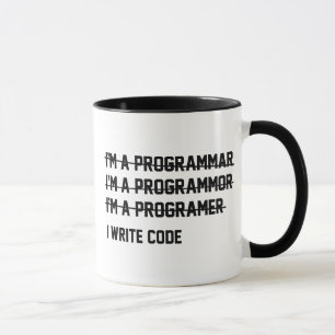 I Code schrijven Mok
