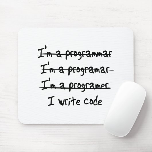 I Code schrijven Muismat (Met muis)