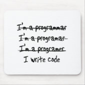 I Code schrijven Muismat (Voorkant)