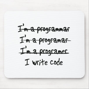 I Code schrijven Muismat