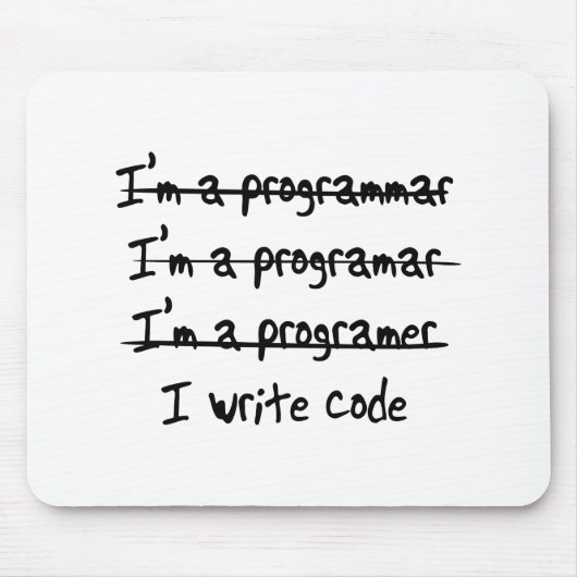 I Code schrijven Muismat (Voorkant)