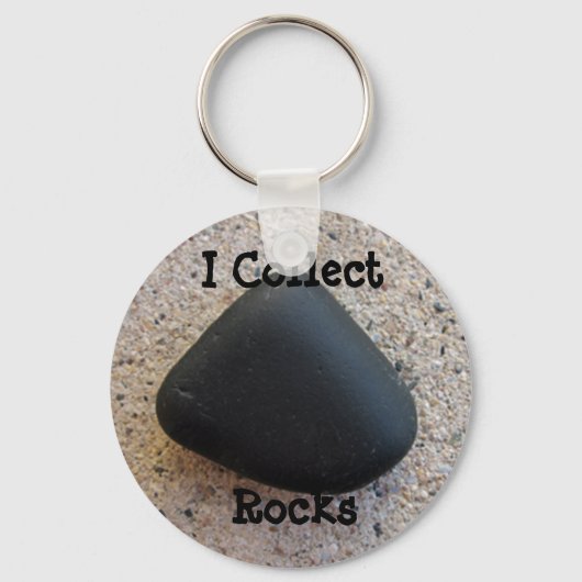 I Collect Rocks Sleutelhanger (Voorkant)