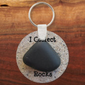 I Collect Rocks Sleutelhanger (Voorkant)