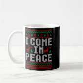 I Come In Peace Couple Matching Ugly Christmas Swe Koffiemok (Links)