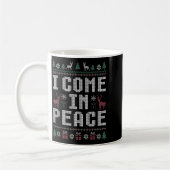 I Come In Peace Couple Matching Ugly Christmas Swe Koffiemok (Links)