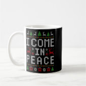 I Come In Peace Couple Matching Ugly Christmas Swe Koffiemok (Links)