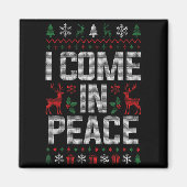 I Come In Peace Couple Matching Ugly Christmas Swe Magneet (Voorkant)