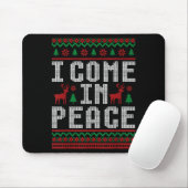I Come In Peace Couple Matching Ugly Christmas Swe Muismat (Met muis)