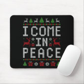 I Come In Peace Couple Matching Ugly Christmas Swe Muismat (Met muis)