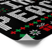 I Come In Peace Couple Matching Ugly Christmas Swe Poster (Hoek)