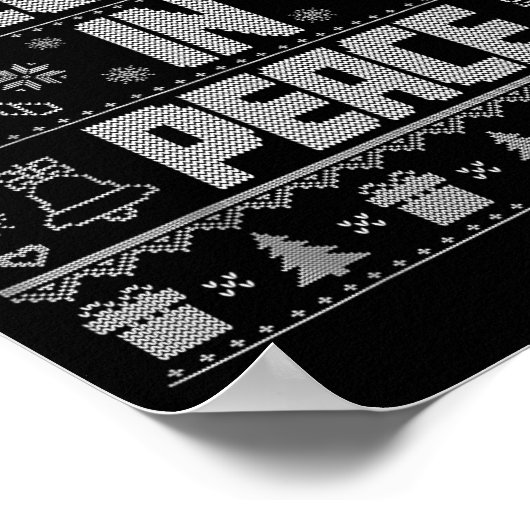 I Come In Peace Couple Matching Ugly Christmas Swe Poster (Hoek)