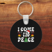 I Come In Peace Funny Couple Ugly Christmas Shirt  Sleutelhanger (Voorkant)