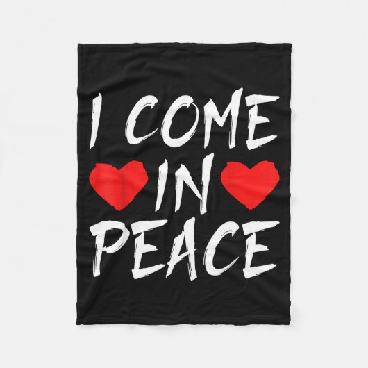 I Come In Peace Funny Tee Valentine's Day Couple M Fleece Deken (Voorkant)