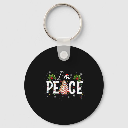 I Come In Peace I'm Peace Couple Ugly Christmas Sw Sleutelhanger (Voorkant)