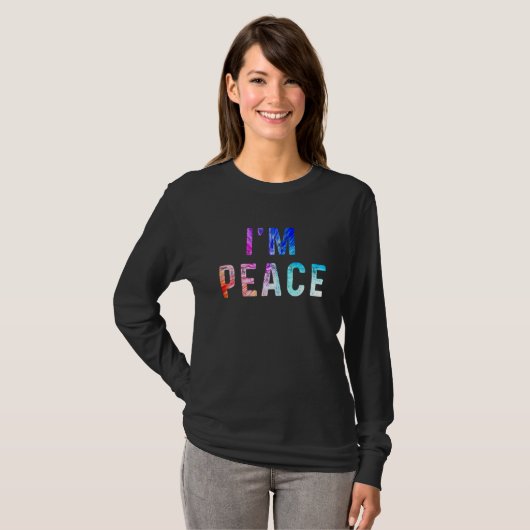 I COME IN PEACE I'M PEACE Couple's Matching T-shirt (Voorkant volledig)