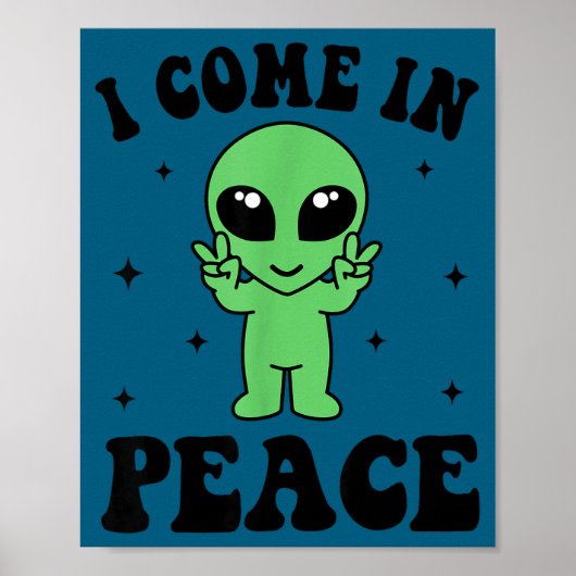 I Come In Peace I'm Peace Family Valentine Funny C Poster (Voorkant)