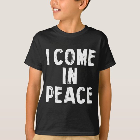I Come In Peace I'm Peace Funny Couple Valentine M T-shirt (Voorkant)