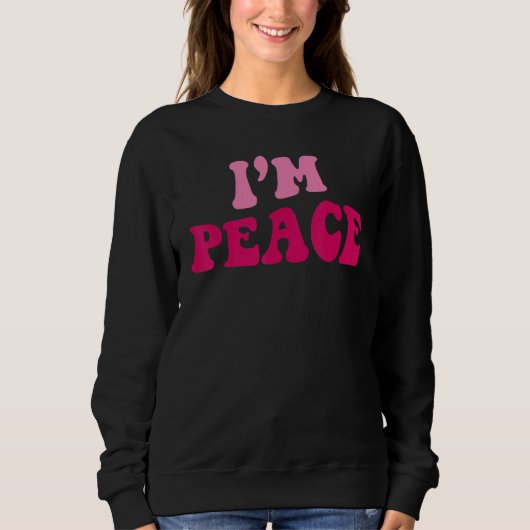 I Come In Peace I'm Peace Matching Couples Appar Trui (Voorkant)
