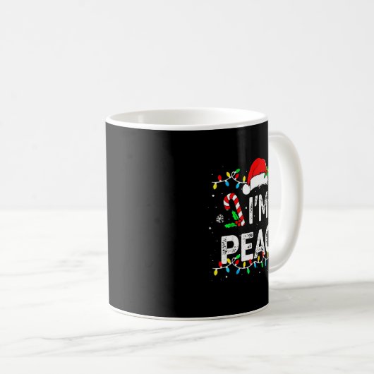 I Come In Peace I'm Peace Matching Ugly Christmas Koffiemok (Voorkant rechts)