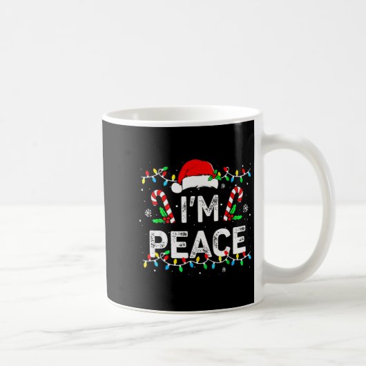 I Come In Peace I'm Peace Matching Ugly Christmas Koffiemok (Rechts)
