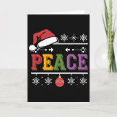I Come In Peace - I'm Peace Xmas Matching Couples  Kaart (Voorkant)
